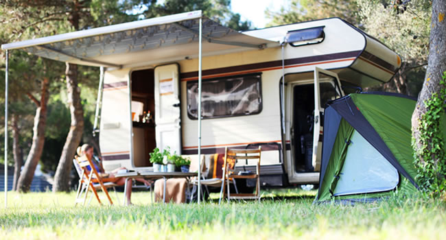 Campingplatz in Frankreich