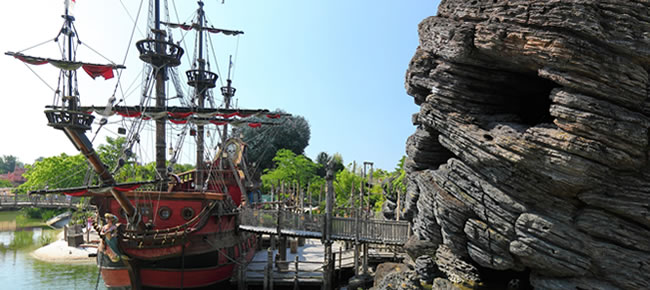 Der Themenpark Adventureland im Disyneyland Paris 