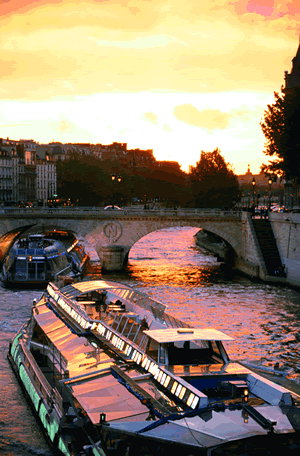 Trotz der Größe der Bateaux-mouches lassen sich auf der Seine relativ leicht manövrieren