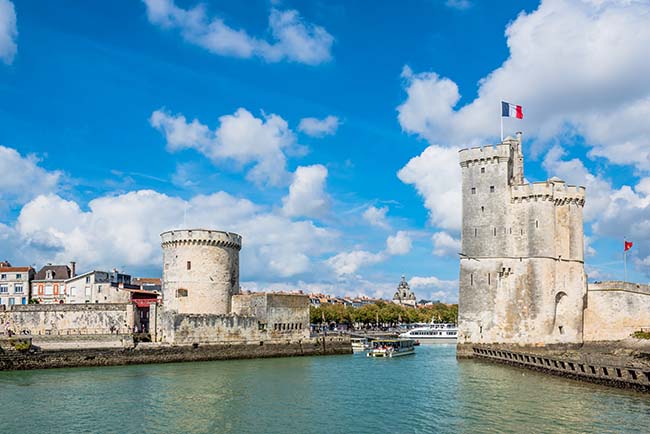 Türme der alten Festung von La Rochelle, Frankreich