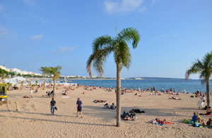 Der Strand am Boulevards de la Croisette