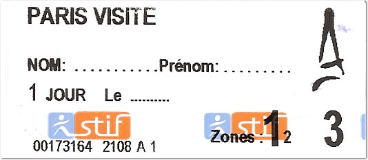 Paris Visite Ticket