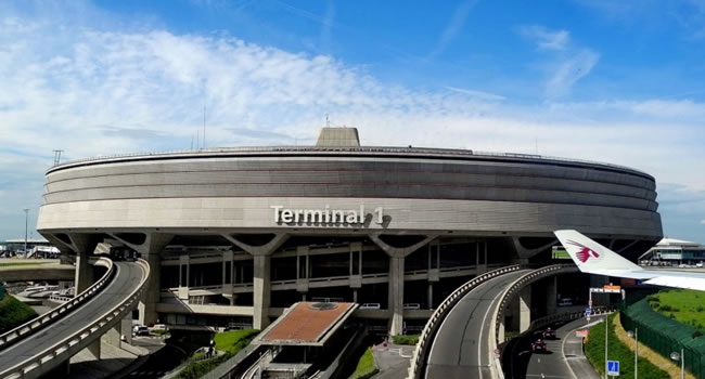 Terminal 1 am Flughafen Roissy Charles de Gaulle
