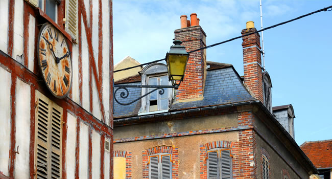 Die Altstadt Joigny im Burgund