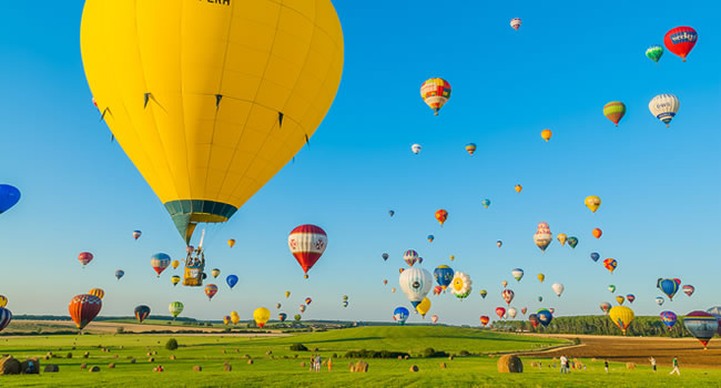 Heißluftballonfahrt über Lothringen