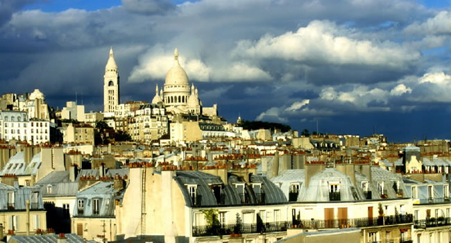 Die Kirche Sacré Coeur in Paris auf dem Montmarte