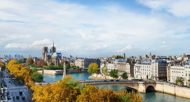 Blick auf Paris und seine Denkmäler